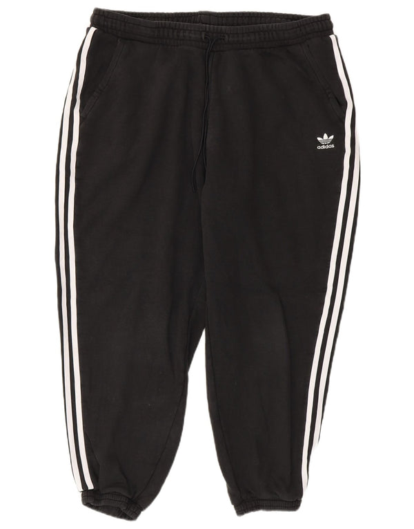 Adidas Womens Tracksuit Trousers Joggers UK 20/22 XL Black Cotton