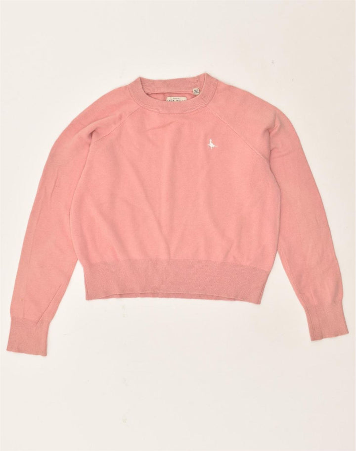 JACK WILLS Womens Oversized Sweatshirt Jumper UK 8 Small Pink | Vintage Jack Wills | Thrift | Second-Hand Jack Wills | Used Clothing | Messina Hembry 