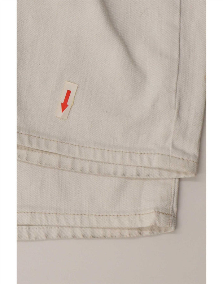 Calvin Klein Womens Slim Jeans W31 L34 White Cotton