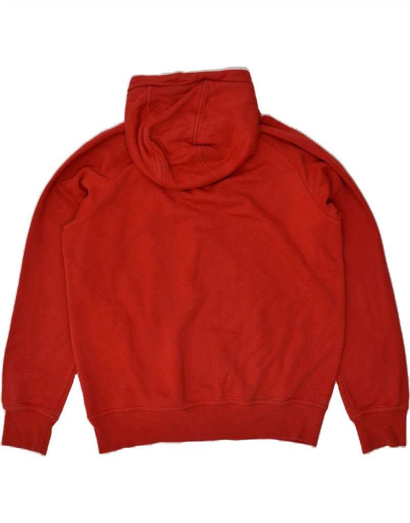 MCKENZIE Mens Zip Neck Graphic Hoodie Jumper XL Red Cotton | Vintage Mckenzie | Thrift | Second-Hand Mckenzie | Used Clothing | Messina Hembry 