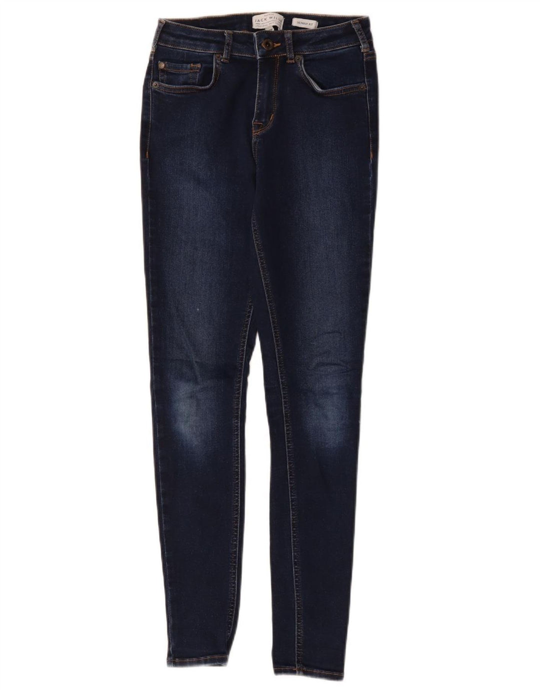 Jack & Jones Womens Skinny Jeans W26 L28 Navy Blue Polyester