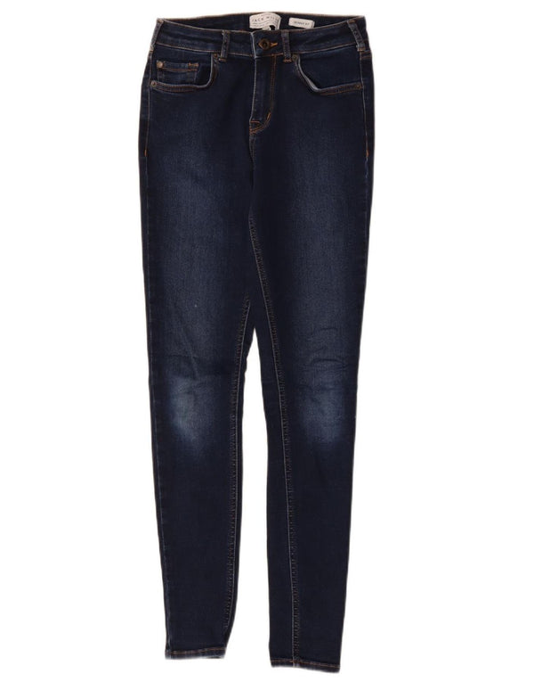 Jack & Jones Womens Skinny Jeans W26 L28 Navy Blue Polyester