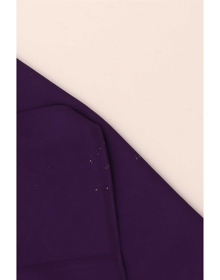 Jacques Vert Womens 3 Button Blazer Jacket UK 16 Large Purple Polyester