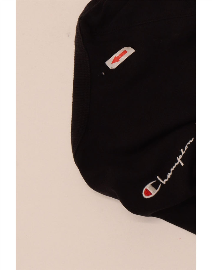 Champion Mens T-Shirt Top Medium Black