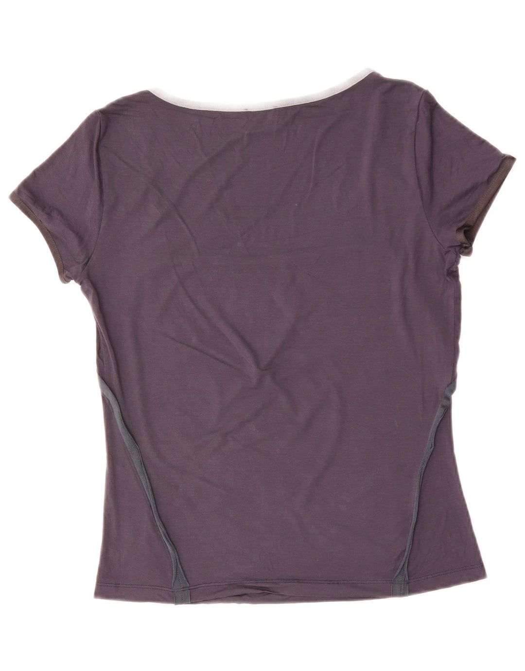 CERRUTI 1881 Womens T-Shirt Top UK 12 Medium Navy Blue Viscose