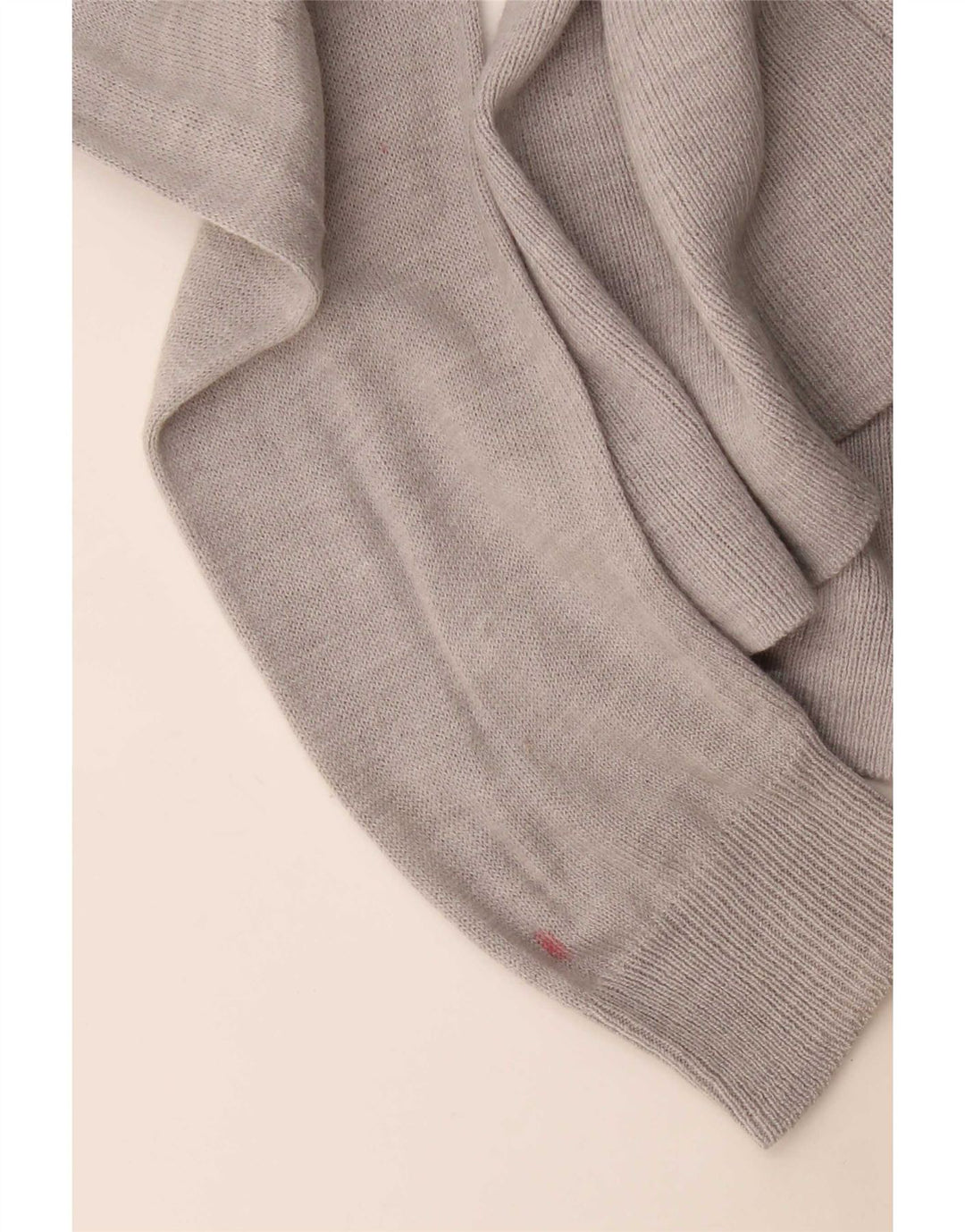 Marks & Spencer Womens Longline Open Cardigan Sweater UK 10 Small Grey