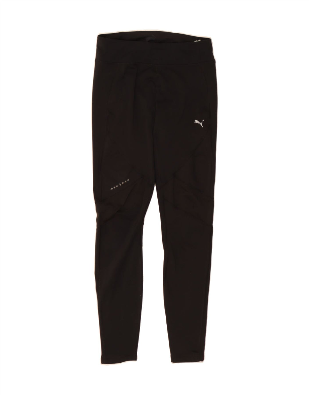 PUMA Womens Leggings UK 12 Medium  Black Polyester Vintage Puma and Second-Hand Puma from Messina Hembry 