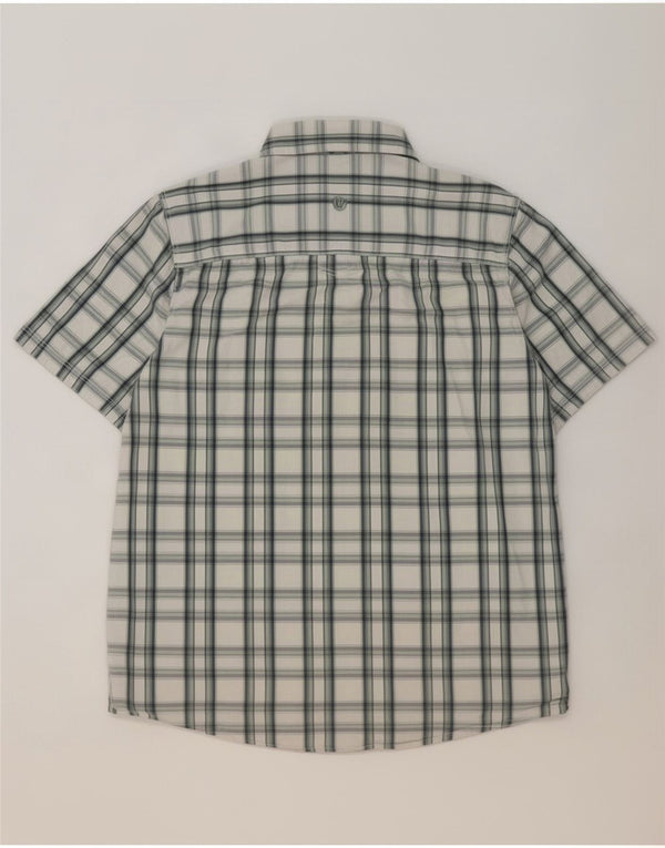 Fat Face Mens Short Sleeve Shirt Large Multicoloured Check Cotton