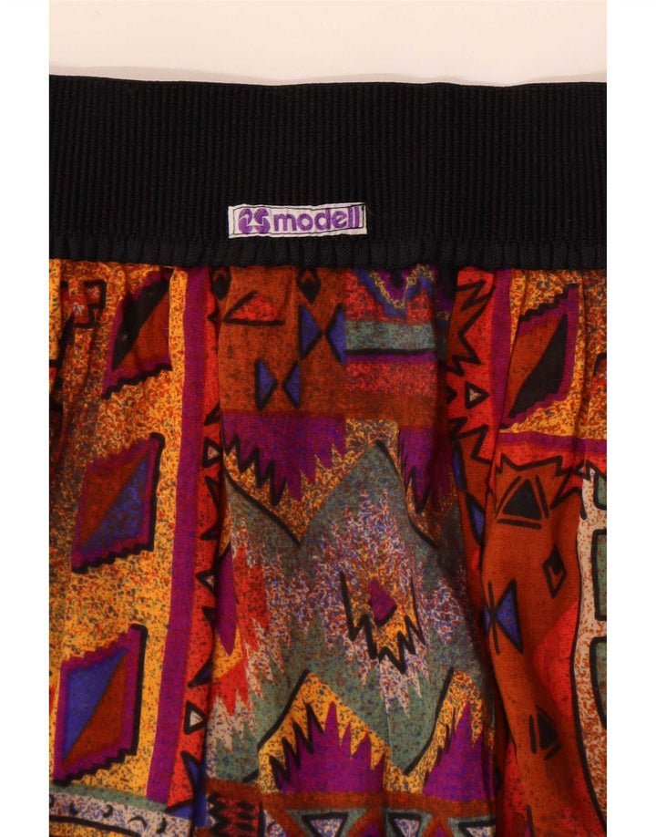 Vintage Womens High Waist Casual Shorts W26 Small Multicoloured Patchwork