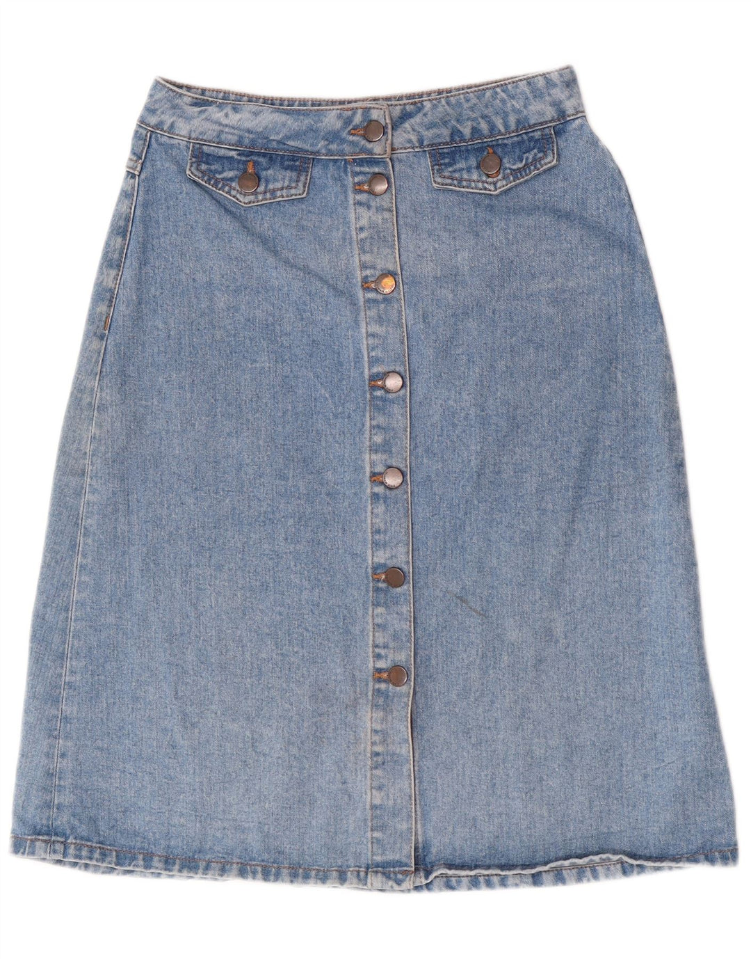 Zara Womens Denim Skirt Small W28  Blue