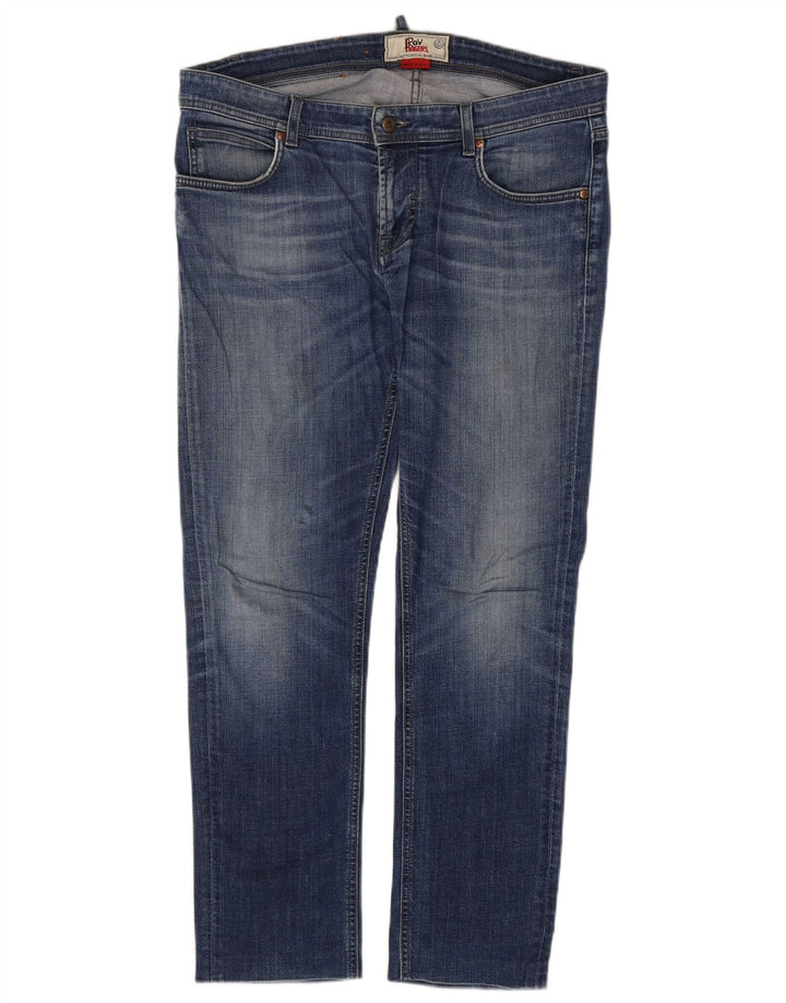 Roy Rogers Mens Slim Jeans W36 L29 Blue Cotton