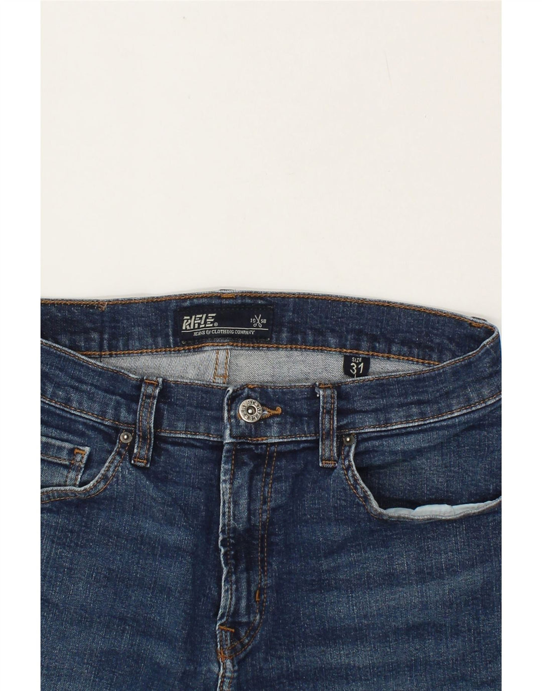 RIFLE Womens Slim Jeans W31 L32 Blue Vintage Rifle and Second-Hand Rifle from Messina Hembry 