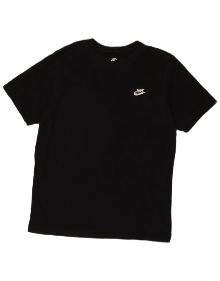 Nike Mens T-Shirt Top Medium Black Cotton