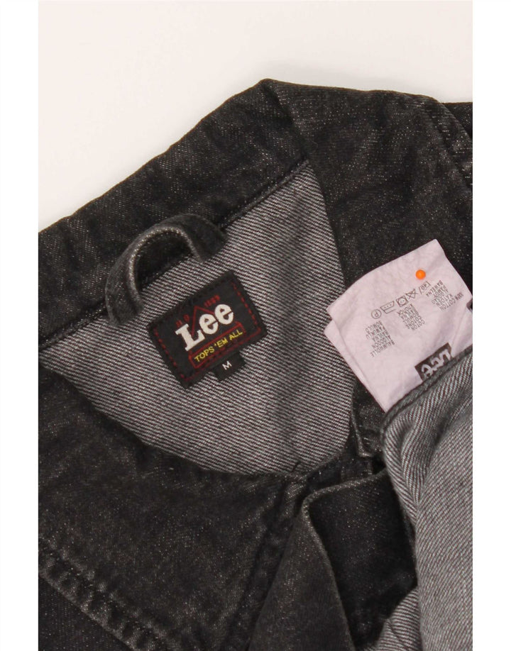Lee Mens Denim Jacket UK 38 Medium Black Cotton