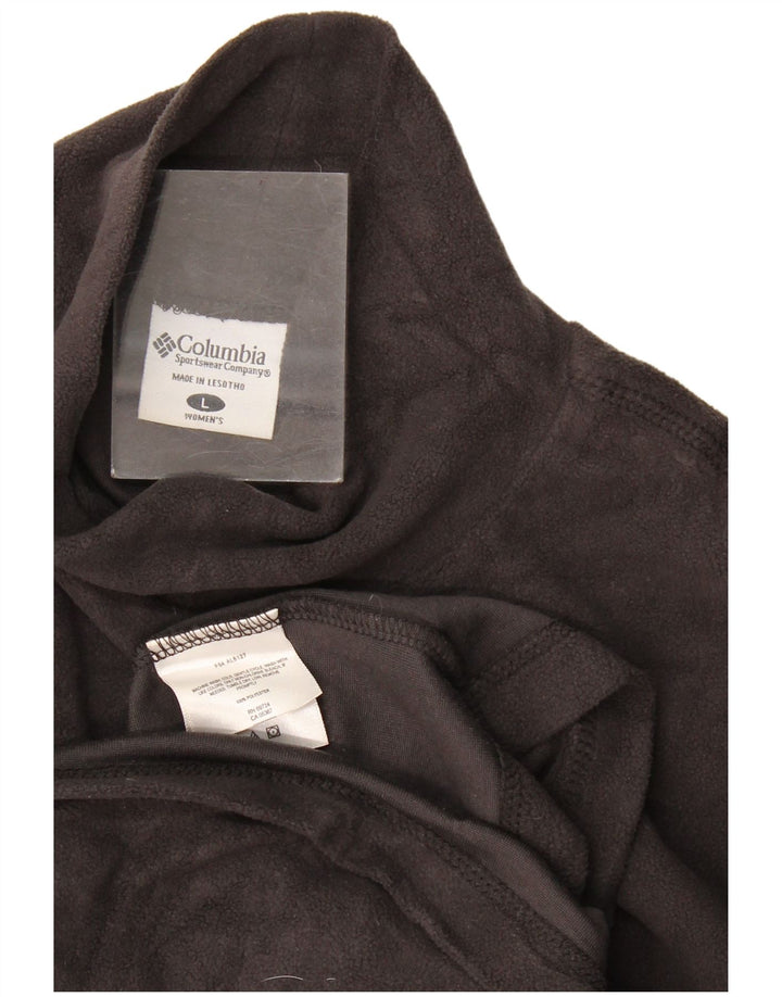 Columbia Womens Fleece Jumper UK 16 Large Black Polyester