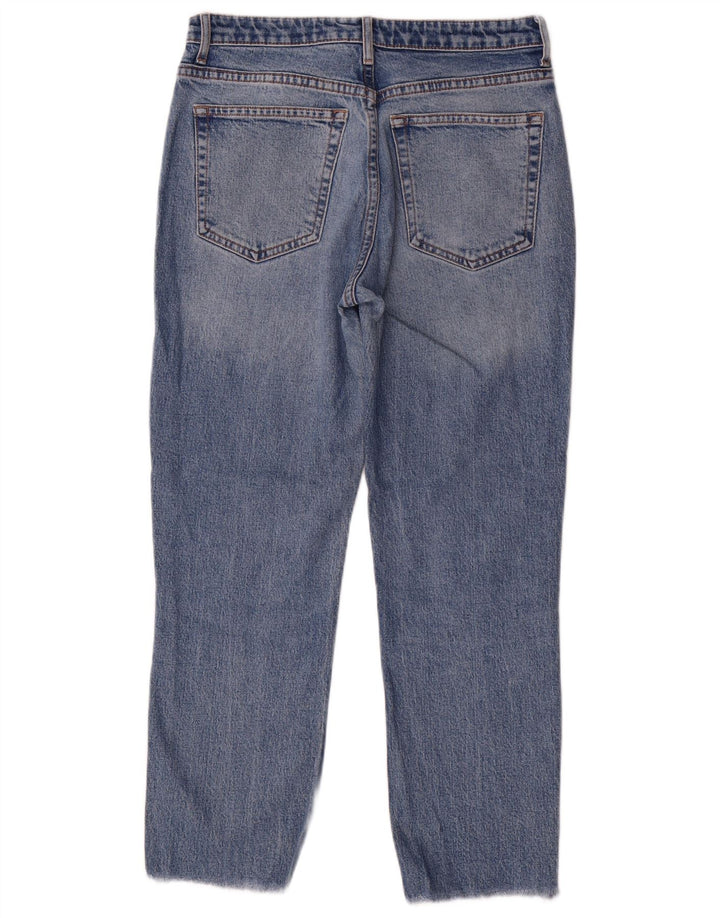 Topshop Womens Straight Jeans W30 L26 Blue Polyester