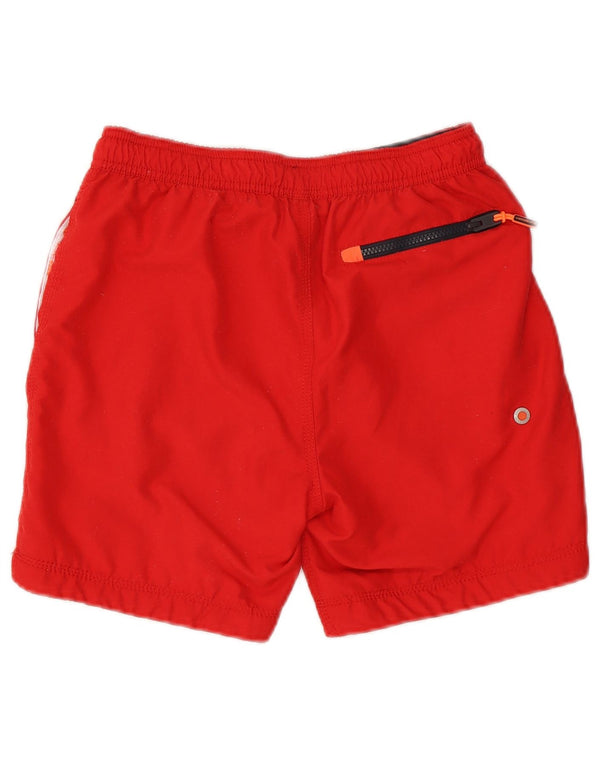 Superdry Mens Graphic Swimming Shorts Small  Red Polyester