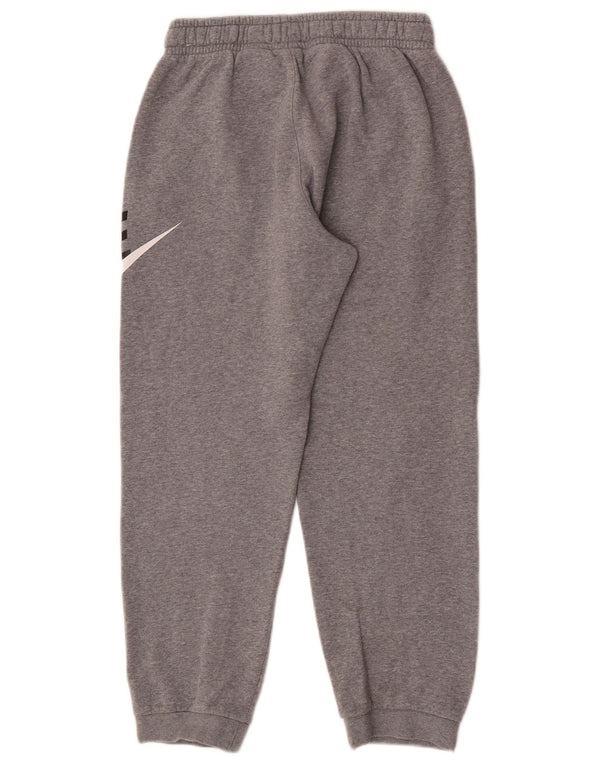 Nike Boys Graphic Tracksuit Trousers Joggers 13-14 Years XL Grey Cotton