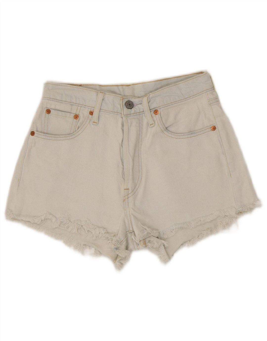 Levi's Womens 501 Denim Shorts W25 XS Blue Cotton