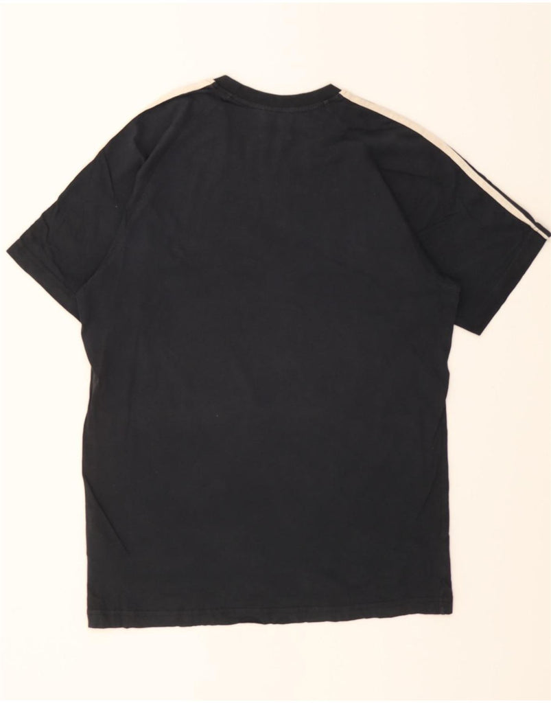 ADIDAS Mens T-Shirt Top Medium Black Cotton Vintage Adidas and Second-Hand Adidas from Messina Hembry 