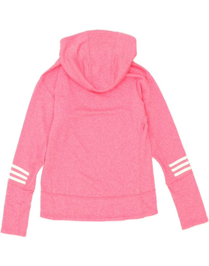 ADIDAS Womens Hoodie Jumper UK 8/10 Small Pink Flecked | Vintage Adidas | Thrift | Second-Hand Adidas | Used Clothing | Messina Hembry 