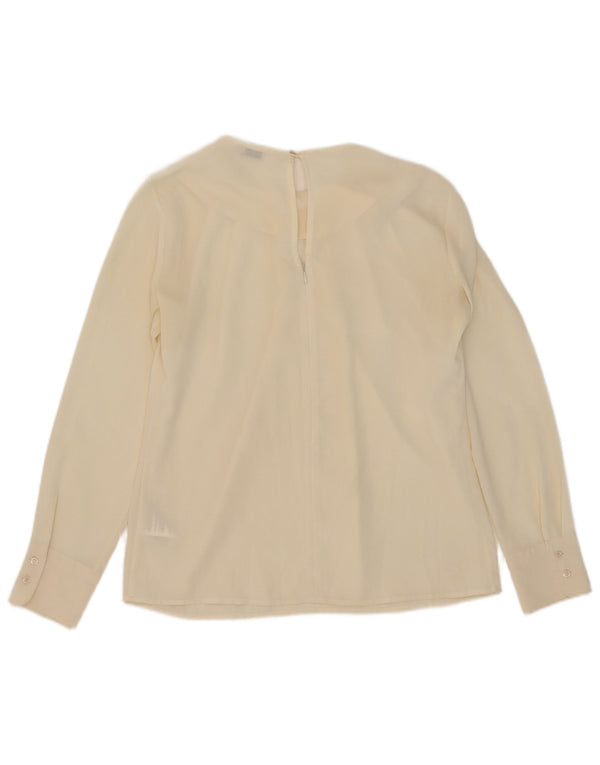 Henry Cottons Womens Long Sleeve Blouse Top IT 44 Medium White Polyester