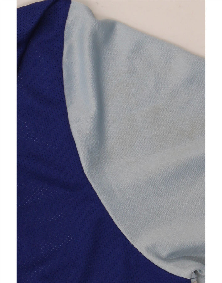 Nike Mens Dri Fit T-Shirt Top XL Blue Colourblock Polyester