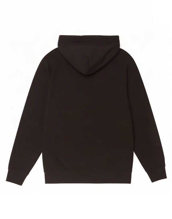 Fruit Of The Loom Mens Graphic Hoodie Jumper Large Black Cotton