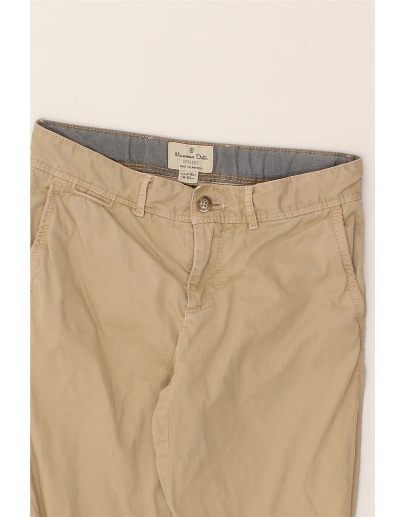 MASSIMO DUTTI Boys Straight Chino Trousers 9-10 Years W24 L26  Brown | Vintage Massimo Dutti | Thrift | Second-Hand Massimo Dutti | Used Clothing | Messina Hembry 