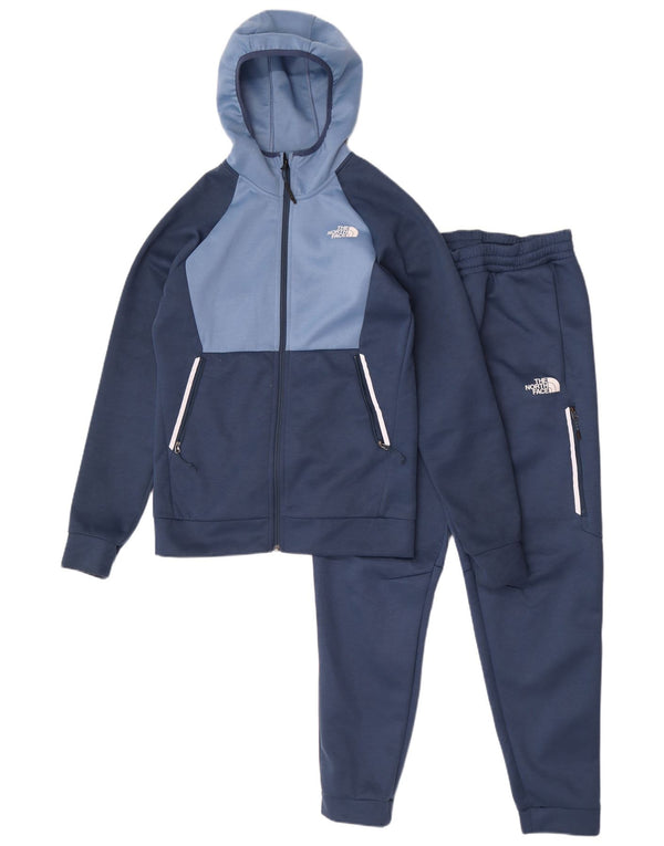 The North Face Mens Full Tracksuit Small Navy Blue Colourblock Polyester