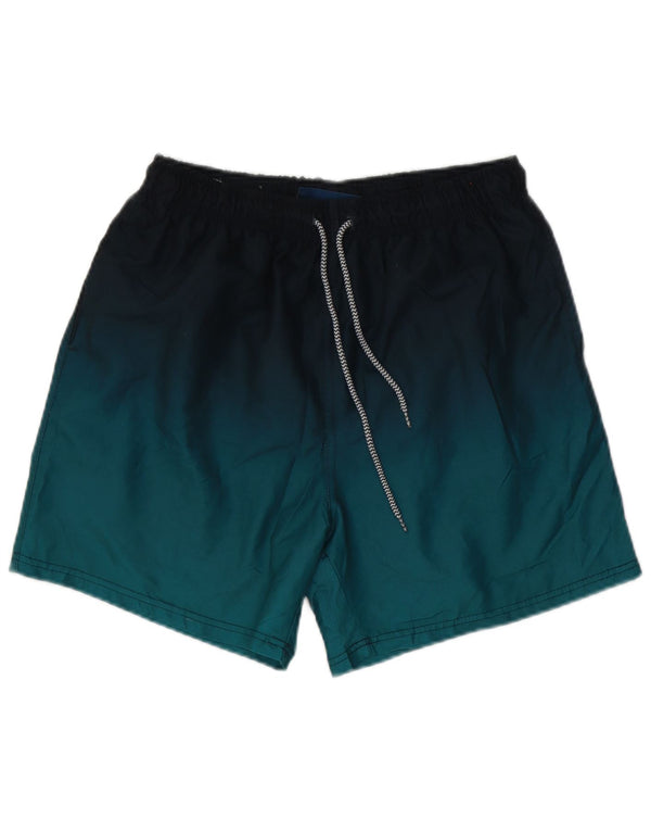 Mountain Warehouse Mens Swimming Shorts Medium Blue Colourblock Polyester