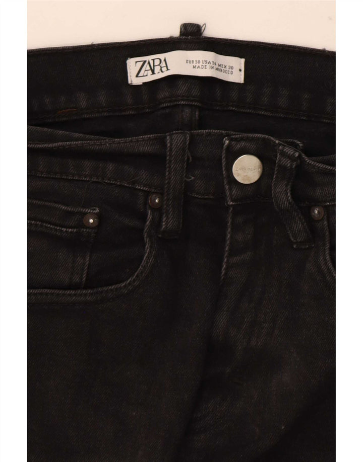 Zara Mens Slim Jeans EU 38 Small W30 L30 Black