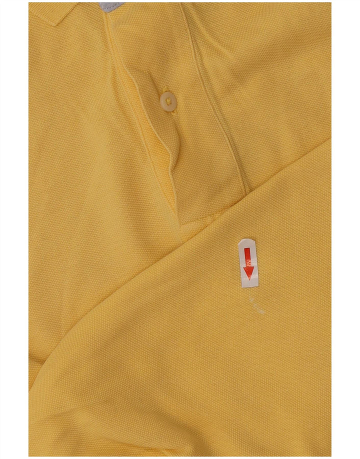 Tommy Hilfiger Mens Polo Shirt Medium Yellow