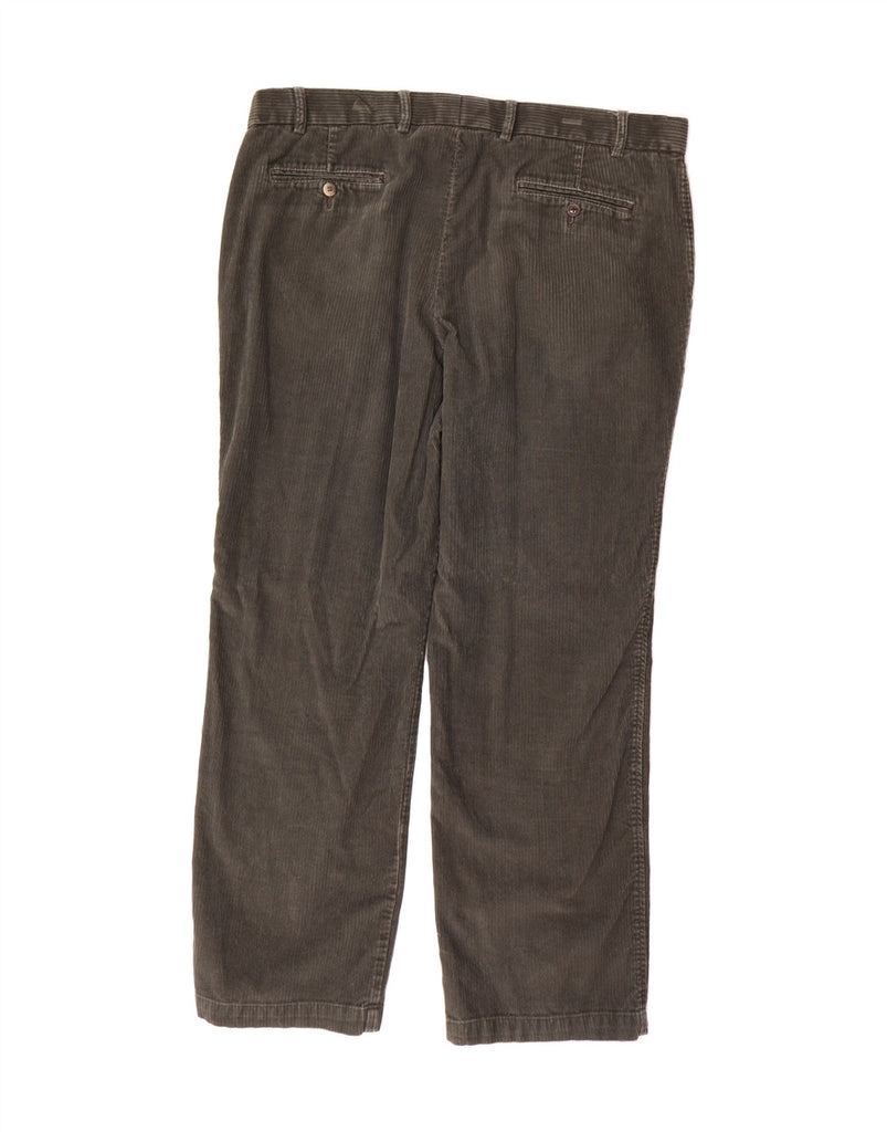 MARKS & SPENCER Mens Straight Corduroy Trousers W40 L31 Khaki Cotton Vintage Marks & Spencer and Second-Hand Marks & Spencer from Messina Hembry 