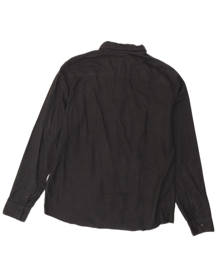 ALL SAINTS Mens Shirt XL Black Cotton