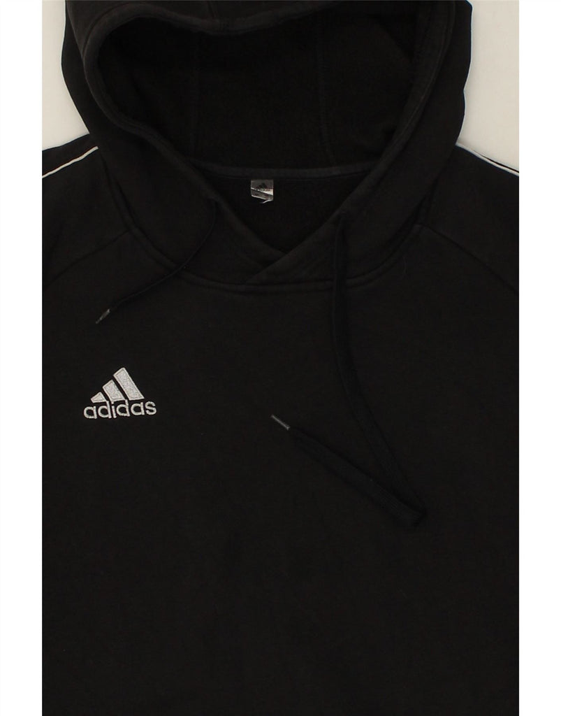 ADIDAS Mens Hoodie Jumper XL Black Cotton Vintage Adidas and Second-Hand Adidas from Messina Hembry 