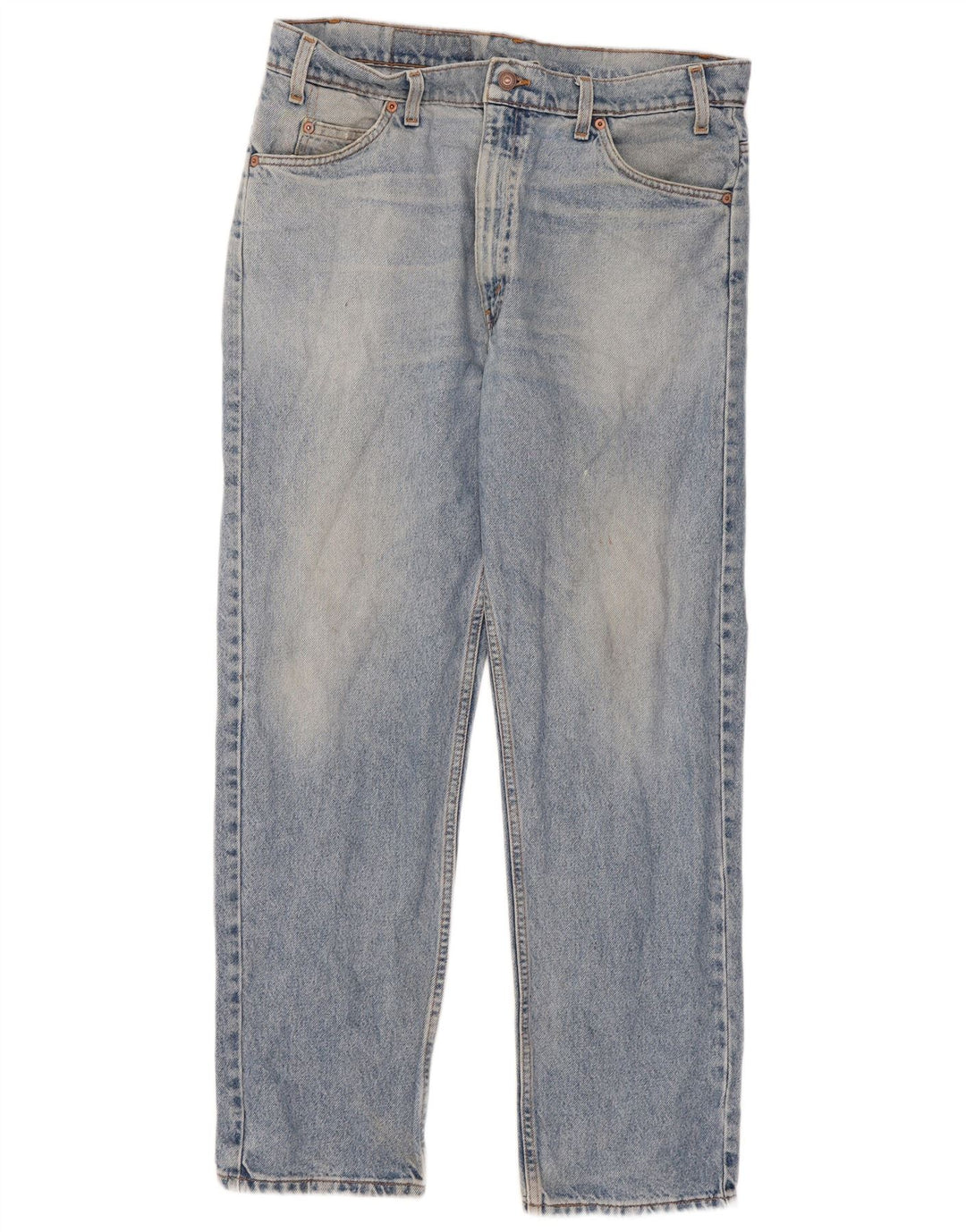 Levi's Mens 505 Straight Jeans W36 L30 Blue Cotton