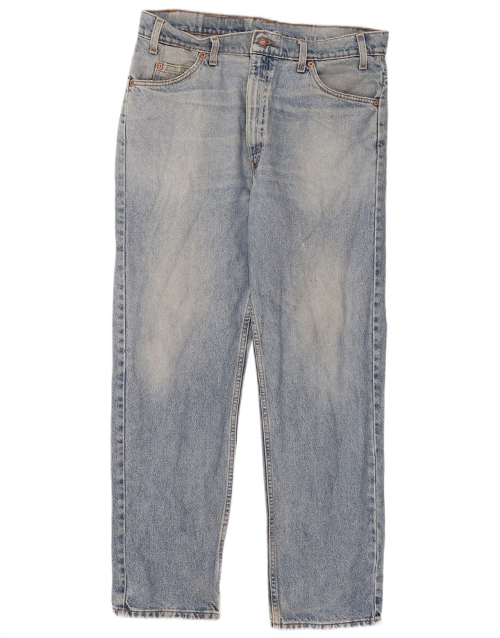 Levi's Mens 505 Straight Jeans W36 L30 Blue Cotton