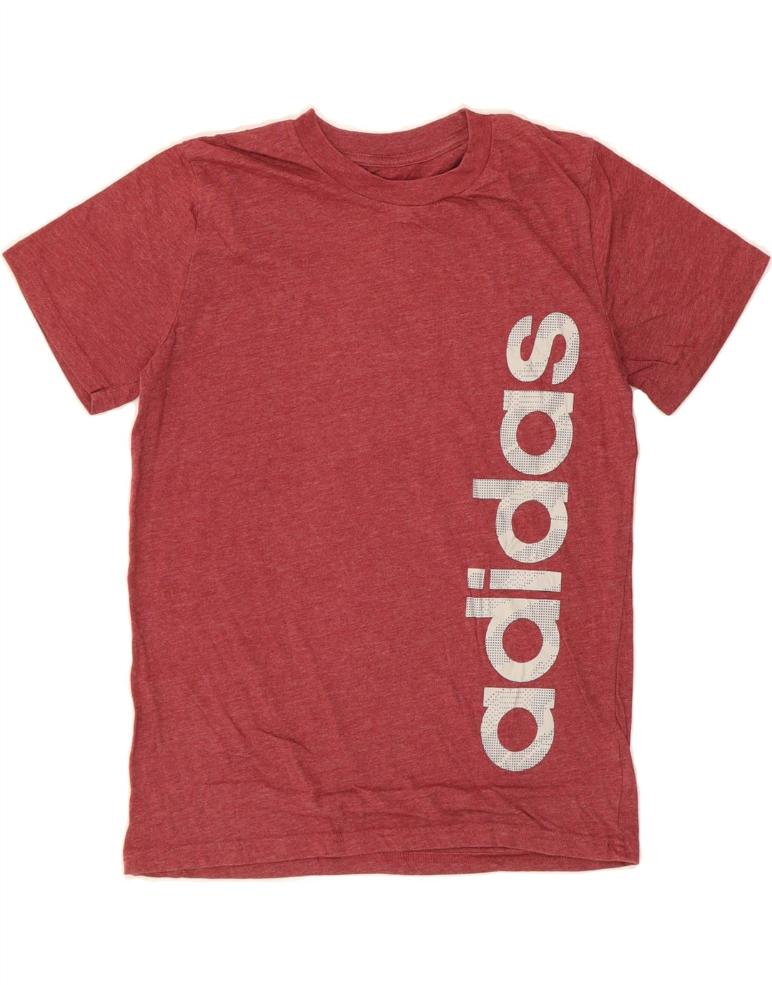 ADIDAS Boys Graphic T-Shirt Top 12-13 Years Medium Maroon Cotton Vintage Adidas and Second-Hand Adidas from Messina Hembry 