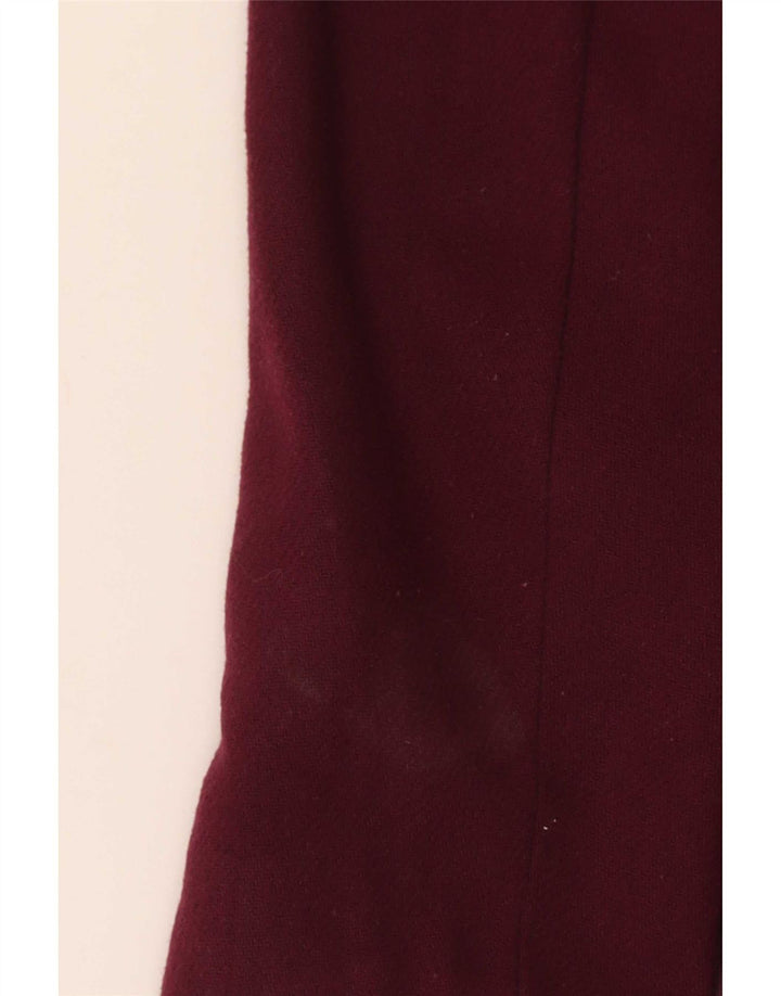 Marks & Spencer Womens Overcoat UK 20 2XL Burgundy Polyester