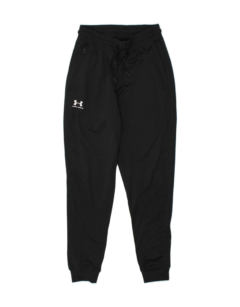 UNDER ARMOUR Mens Graphic Tracksuit Trousers Joggers Small Black | Vintage Under Armour | Thrift | Second-Hand Under Armour | Used Clothing | Messina Hembry 