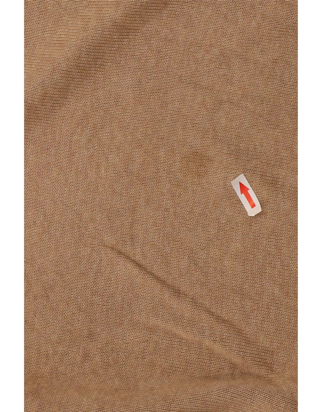 Marks & Spencer Mens V-Neck Jumper Sweater Large Beige Cotton