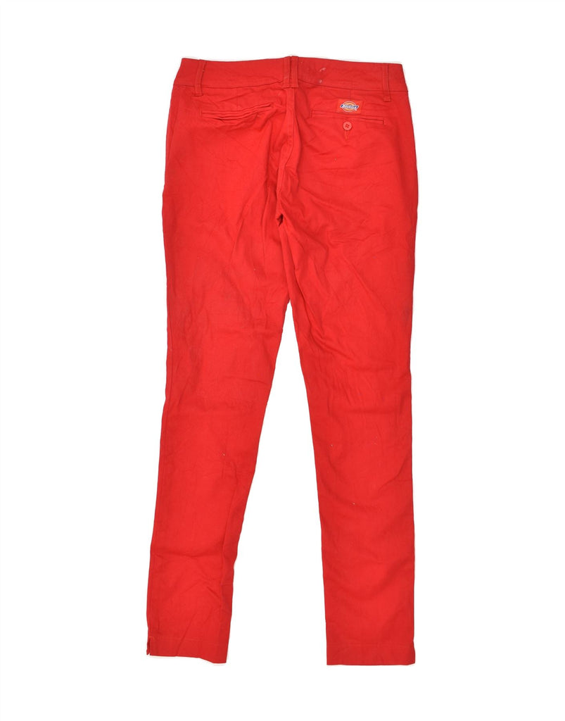 DICKIES Womens Skinny Chino Trousers US 7 Medium W28 L28 Red Vintage Dickies and Second-Hand Dickies from Messina Hembry 