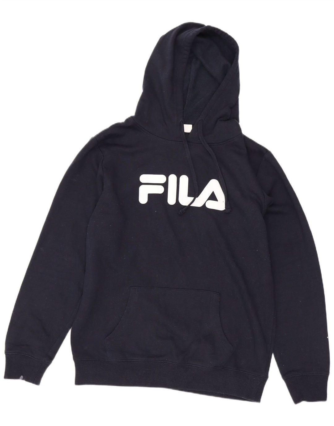 Fila Boys Graphic Hoodie Jumper 13-14 Years Navy Blue Polyester