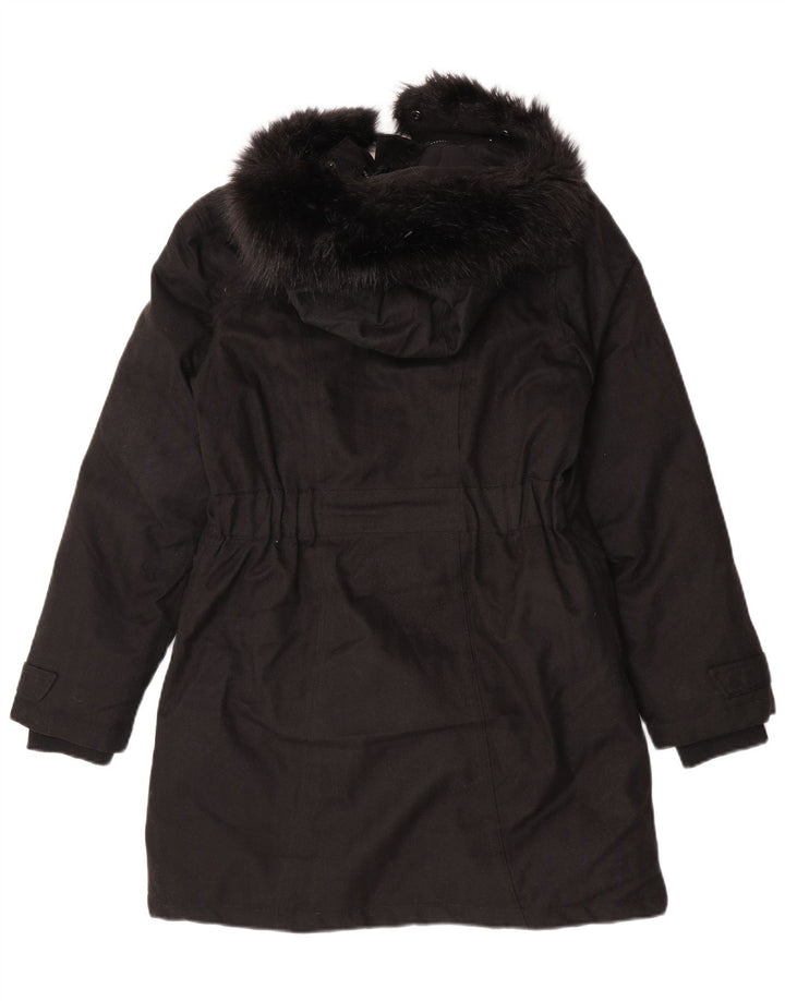 Mountain Warehouse Womens Hooded Padded Coat UK 10 Small Black Polyester