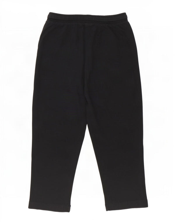 Zara Womens Tracksuit Trousers UK 14 Large Black