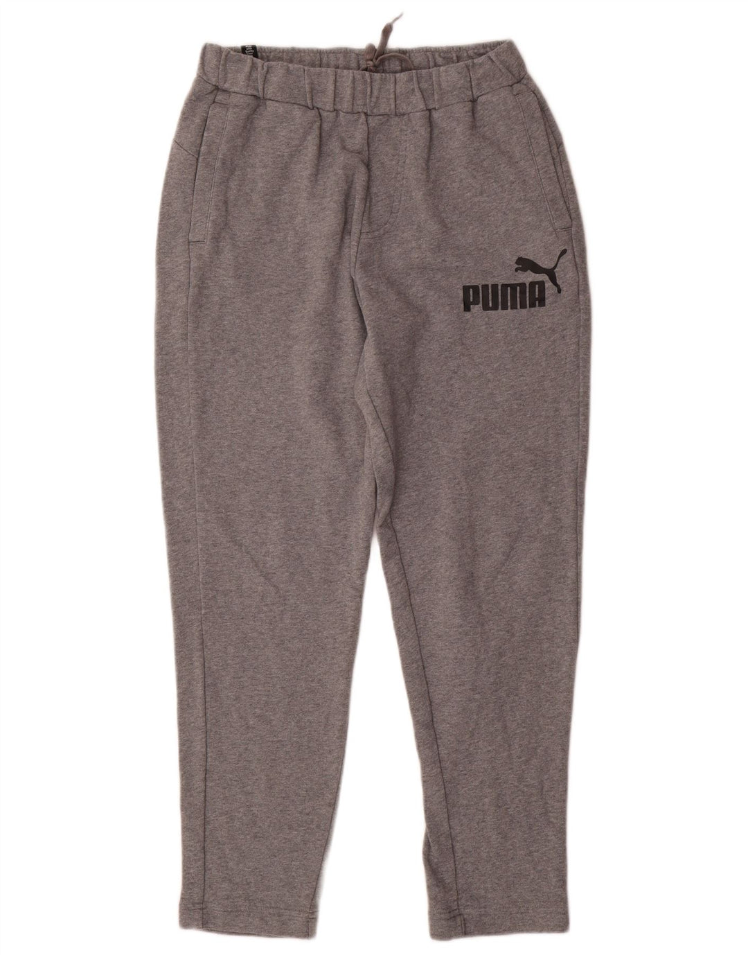 PUMA Mens Graphic Tracksuit Trousers Medium  Grey Flecked Cotton