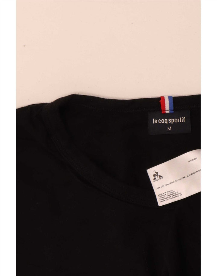 Le Coq Sportif Mens Regular Fit T-Shirt Top Medium Black Cotton