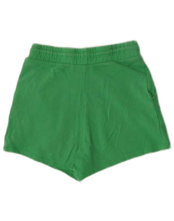 Zara Womens Sport Shorts UK 8 Small Green Cotton