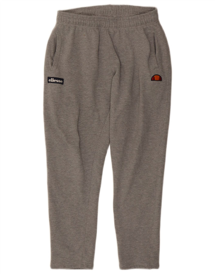 ELLESSE Mens Tracksuit Trousers Medium  Grey Cotton